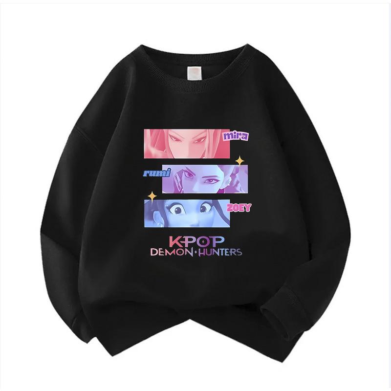 Mikina s kapucí pro děti s kulatým výstřihem Film Unisex Mikiny Manga Dětská Kpop Mikina Dětská Mikina Roztomilá Mikina s tygrem pro kluky a holky