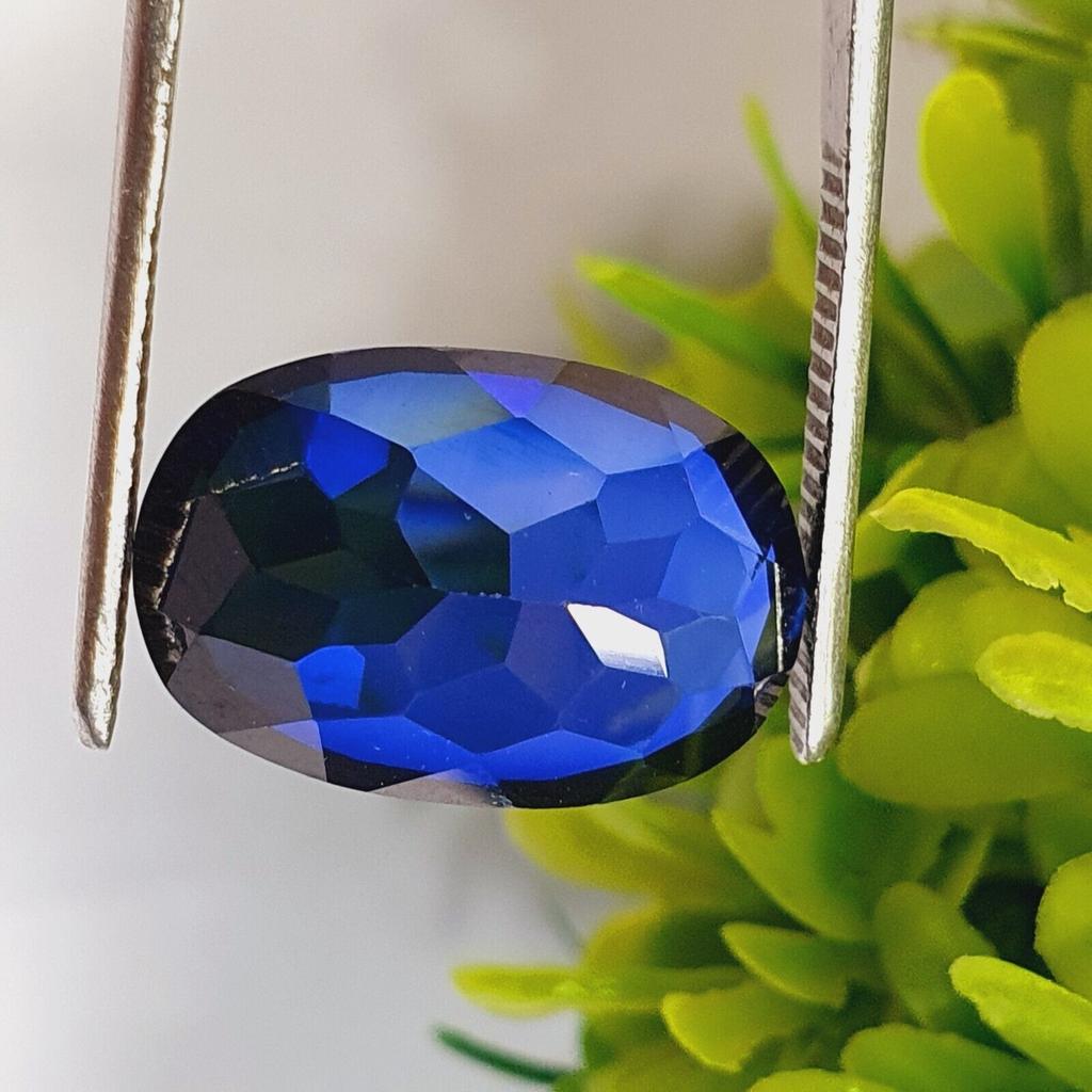 13.00 Cts Loose Gemstone Natural Blue Sapphire Certified Oval Shape G543