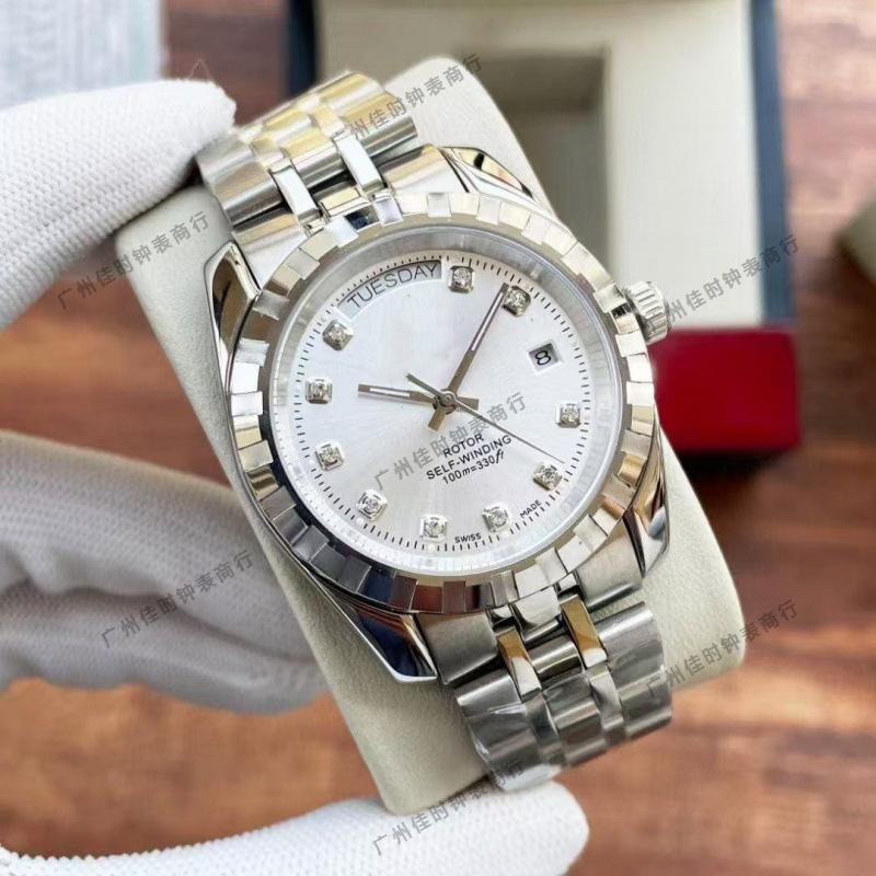 Dijia Tud Klassisch M22010 Business Rautenmuster Automatik Mechanisch Stahlarmband Herrenuhr