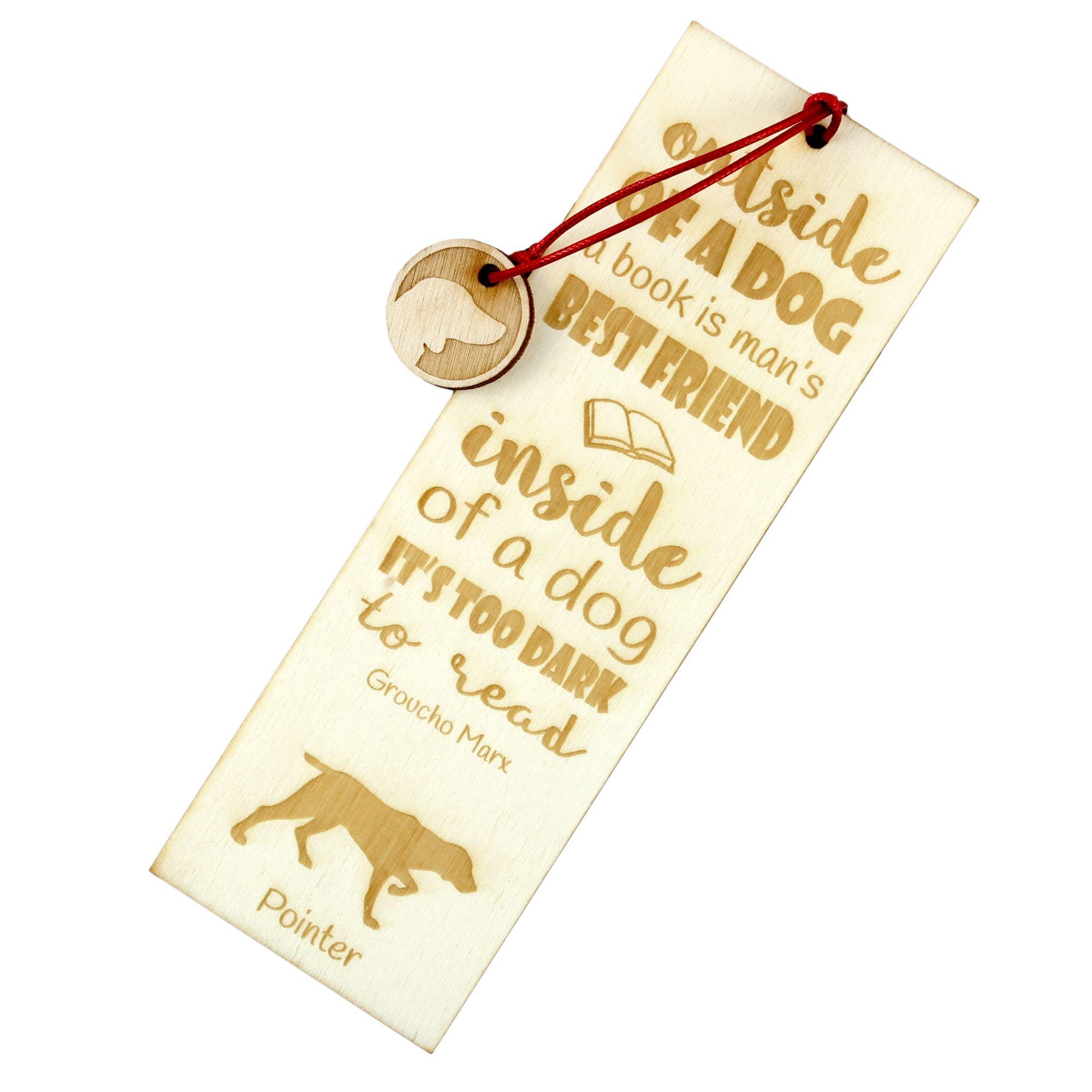 

English Pointer - dog bookmark, personalized bookmark, gift for bookworm from Art-Dog brand