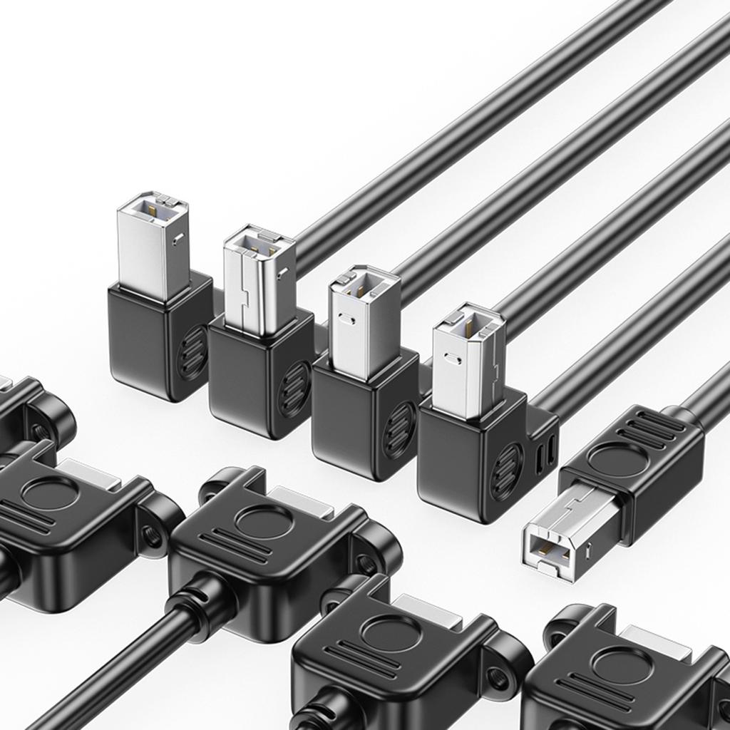 Cavo USB 2.0 Tipo B per Stampante Scanner con Viti per Montaggio a Pannello Lunghezza Estesa 480Mbps Trasferimento Dati Veloce
