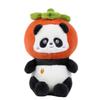 Cartoon Persimmon Panda Plush Toy Children's Comfort Pillow Bamboo Shoot Panda Zoo Souvenir Ornaments