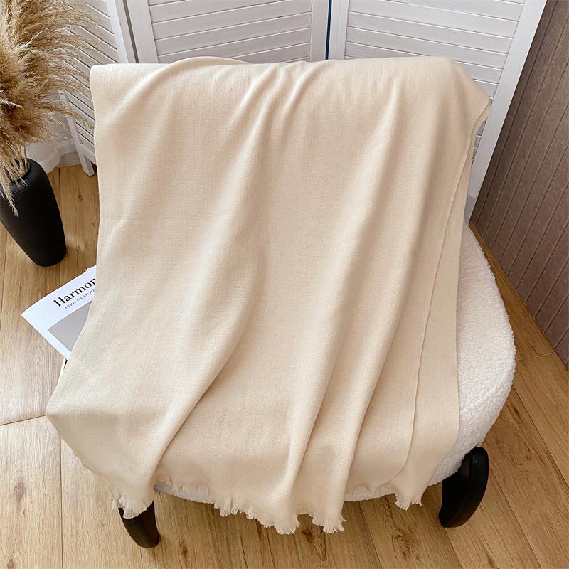 Winter Scarf For Women Cashmere Warm Solid Pashmina Blanket Wraps Female Thick Soft Bufanda Tassel Shawl Wrap Poncho Echarpe