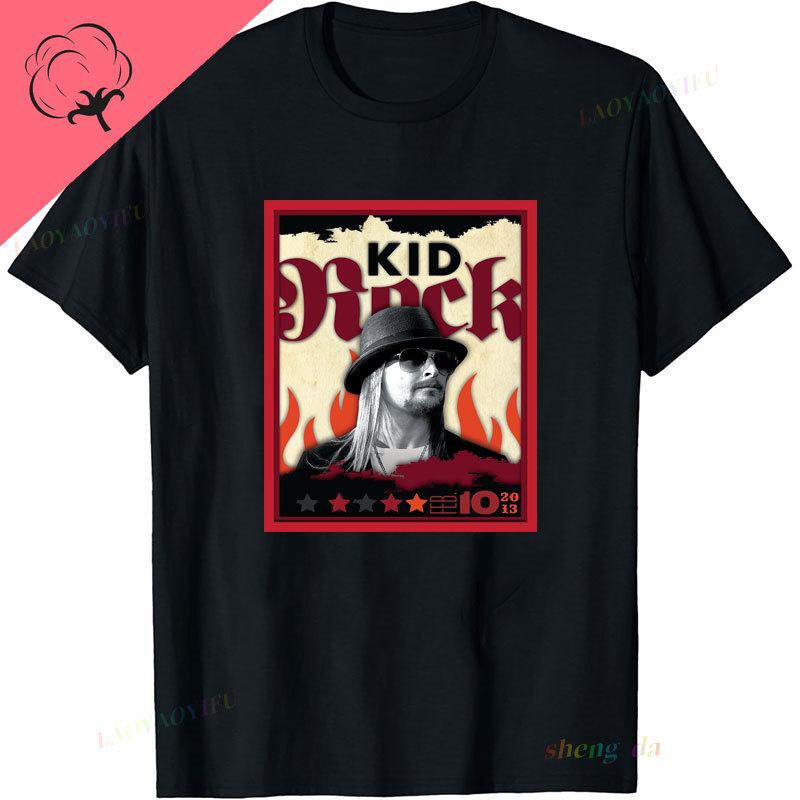 Playera Kid Rock Crossed Guns Front Classic TShirt Retro Style 100 Cotton ONeck Short Sleeve Camisa Roll Music Streetwear Tee