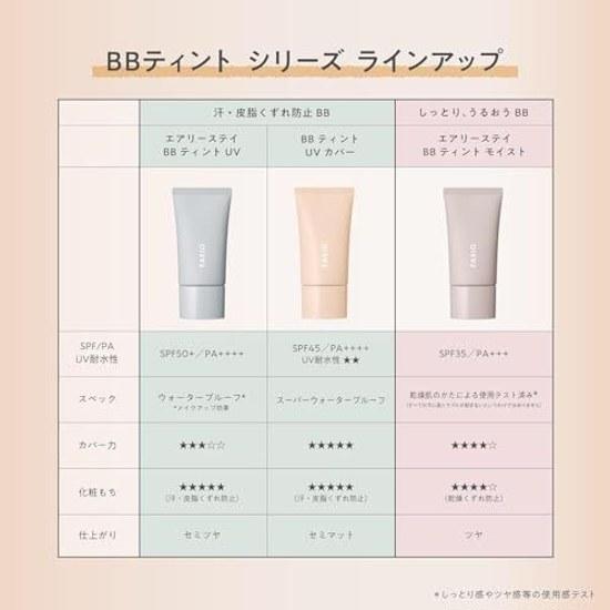 FASIO BB Cream Airy Stay Tint UV 02 Light Beige 30g SPF50+ PA++++