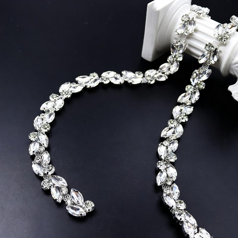 Marquise Rhinestone Claw Chain for Clothing, Shoes, Hats, and Jewelry Accessories.