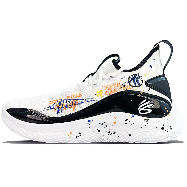 Under Armour Curry 8 Cushioning Slip Resistant Abrasion Resistant Breathable Coverage Lightweight Low top 3024785-111(Team40-S-BOX)