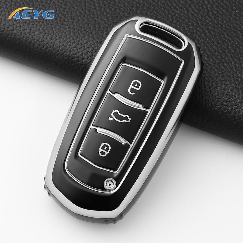 Tpu Car Key Case Cover For Geely Emgrand 7 Gx3 Atlas Gs Nl3 Gili Emgrand 7 Ex7 Gt Gc9 Protected Shell Fob Accessories