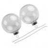 Clear Round Plastic Baubles for Christmas Tree Pack of 5/10 Fillable Ornaments