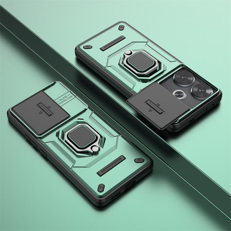 

Для Xiaomi Redmi Turbo3 Чехол Сдвижная линза Камера Броня Чехол для телефона Для Redmy Turbo3 Turbo 3 RedmiTurbo3 5G Держатель-кольцо Задняя крышка For Redmi Turbo 3 5G