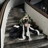 Code Geass C.C.. Königin Cosplay Kleid Komplettset, Anime Zweitrangiges Damen Cosplay Outfit mit Perücke