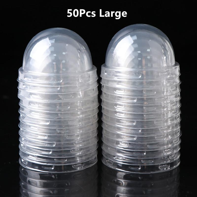 50pcs Plastic Cupcake Paper Cup Transparent Lid Cover Hat for Upper Caliber 5/5.8/6.8cm Baking Cups Muffin Cup Cake Decoration