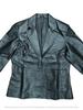 Real Lambskin Women's Leather Party Handmade Black Blazer Stylish Formal Designer