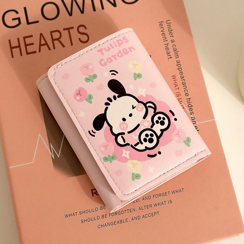 

Многофункциональный мультяшный кошелек-трифолд с собакой: Большая вместимость с несколькими слотами для карт и дизайном «два в одном» для карт и водительского удостоверения