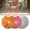 Ergonomic Grip Scalp Massage Bath Brush Silicone 1 Pc