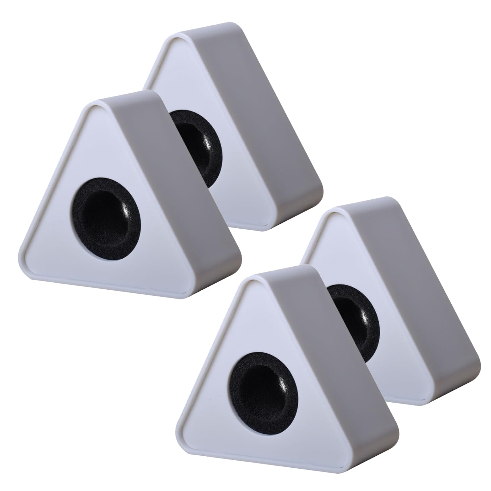 

S.T.S.G Клипсы-флажки для микрофона с логотипом, Набор из 4 штук, для Интервью, Рекламы, Новостей и Продвижения, Простая установка (Белый, Треугольник)