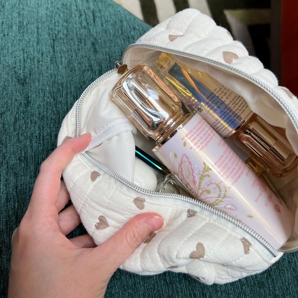 miucatch 3D Storage Makeup Cosmetic Zippered Storage Toiletry Inner Cute Heart Travel Cosmetics Gift for Women Pouch, Pouch, Pouch, Pouch, Pouch, Bag,