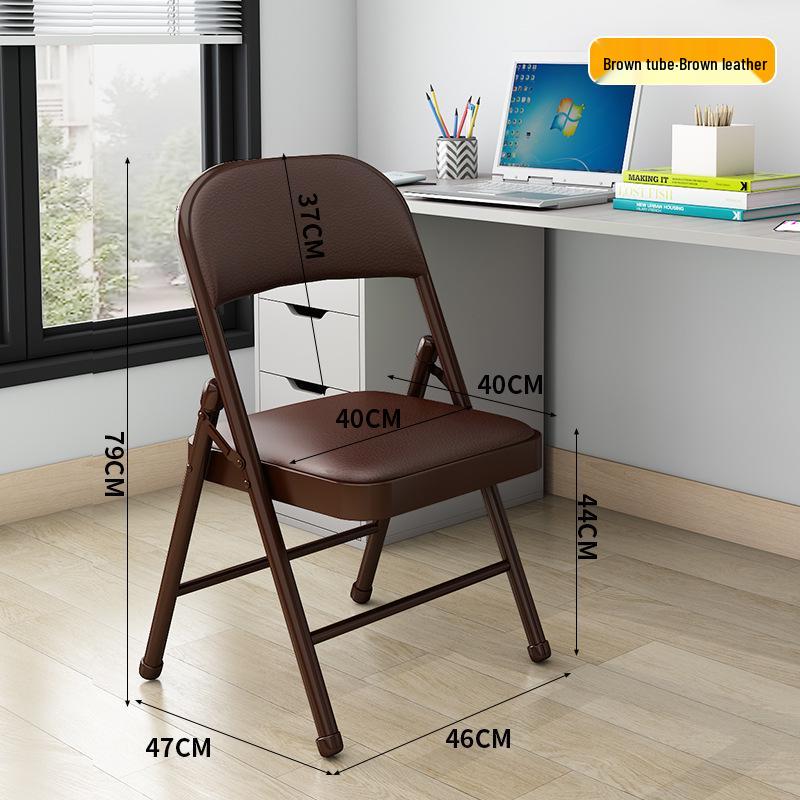 Modern Minimalist Folding Armchair with Backrest - Comfortable, Portable Chair for Dorms & Bedrooms