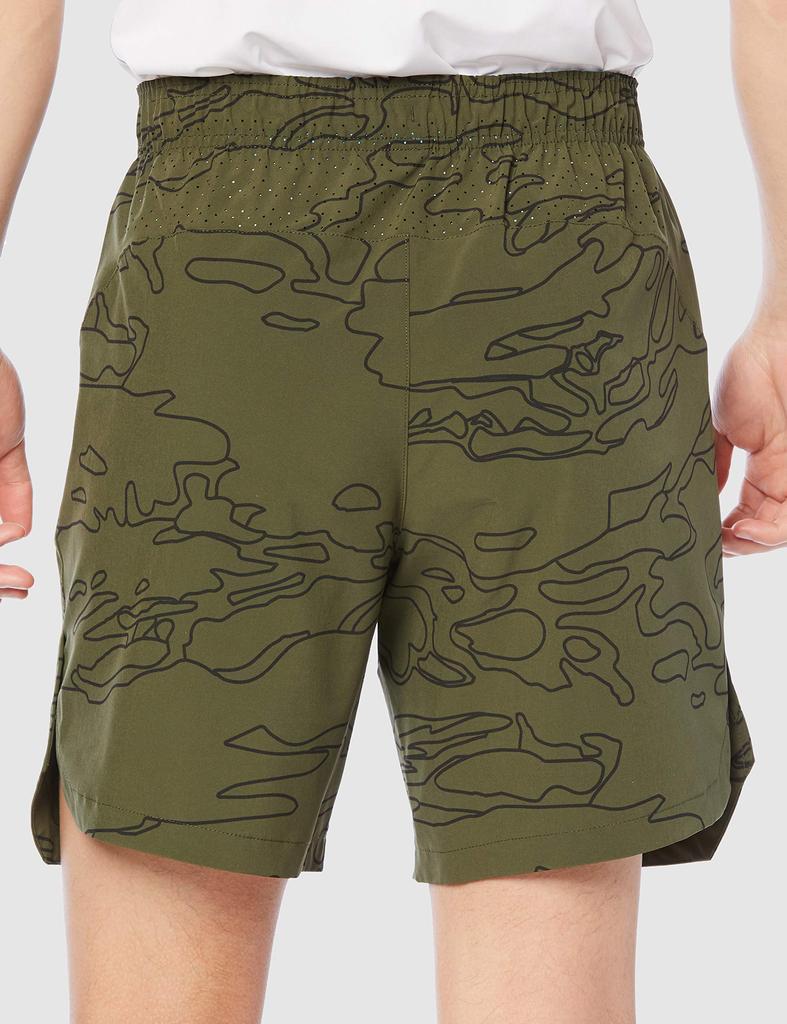 Fortitech 7 Inch Graphic Stretch Woven Shorts MS11152 Oak Leaf Green Japan XL to Japanese size [New Balance] Shorts/Half Pants/Shorts (OLG)