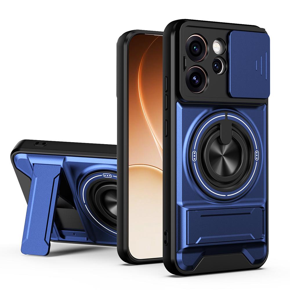 KEYSION Magnetic Phone Case for OPPO Reno15 Pro Max 5G 15 F 5G Slide Camera Protection Upright Kickstand Ring Shockproof Cover