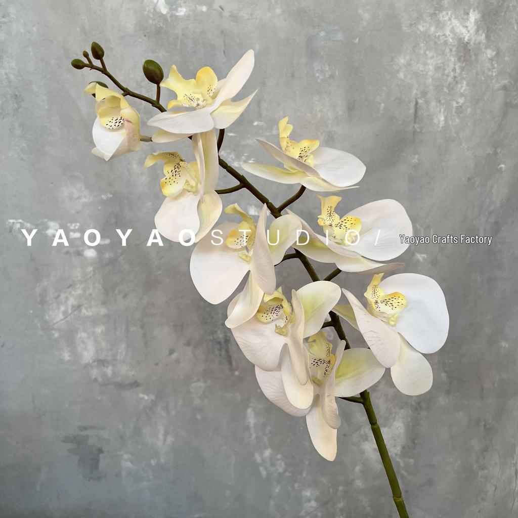 3D Printed Phalaenopsis Orchid, 9-Head Nordic Wedding & Dining Decoration, Floral Art Film Prop