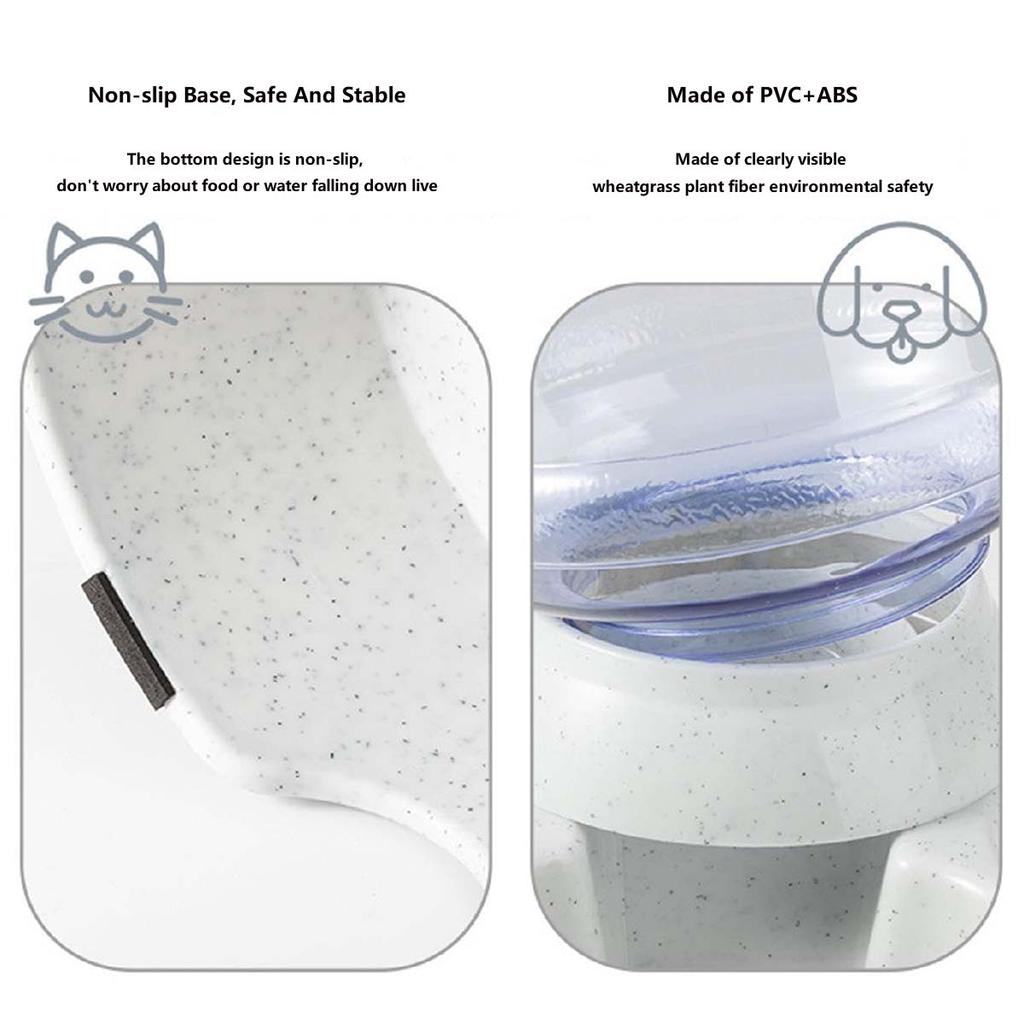 Automatic Pet Feeder 3.8L Large Capacity Pet Feeder and Water Dispenser Plastic Water Bottle Pet Supplies Bowl For Cats And Dogs