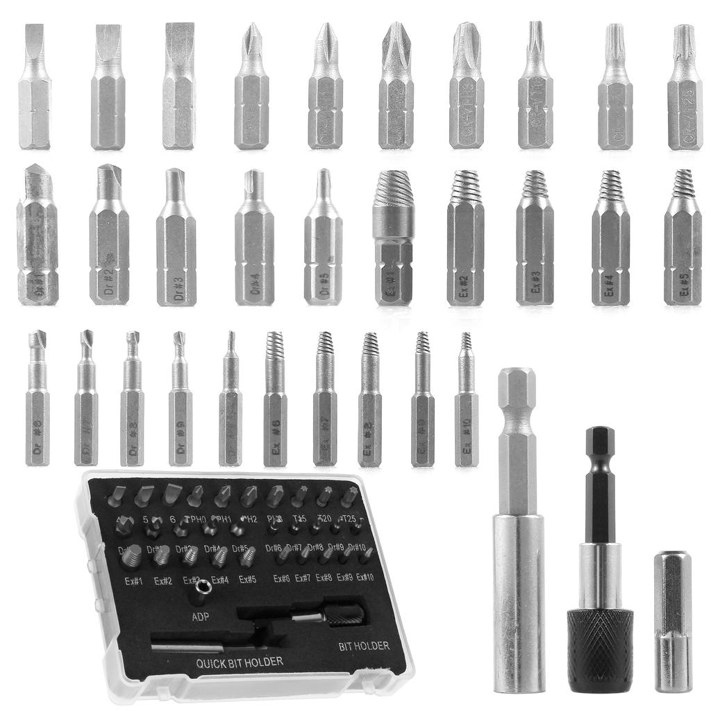 5-33 Stück Beschädigter Schraubenausdreher Bohrer Vielzahn Ausdreher Bohrer Abgebrochener Speed Out Bolzenausdreher Bolzen Stehbolzenausdreher Werkzeuge