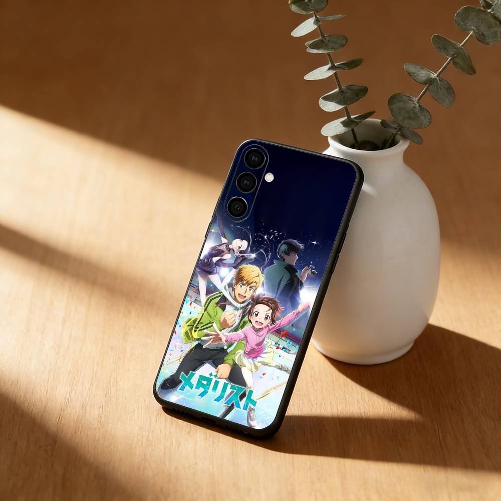 Medalist Anime Inori Phone Case For Samsung GalaxyA13,21s,22,31,32,52,53,71,72,73,Soft Black Cover