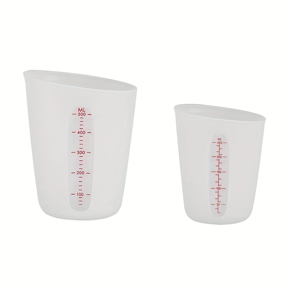 

2pcs Silicone Flexible Measuring Cup set, Melting Cups for Epoxy Resin, Art Projects,Butter, Chocolate and More, 2 Cup