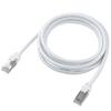 ELECOM LAN Cable CAT7 2m 10Gbps Nail Break Prevention Mesh Cable White ECLD-TWSM/WH20