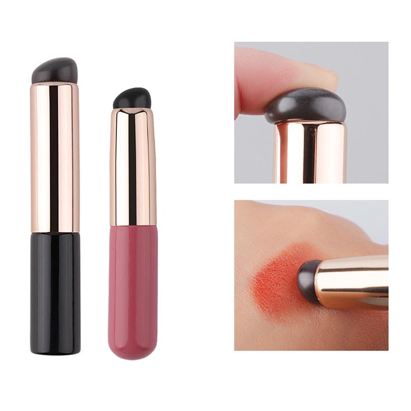 Silicone Angled Concealer Brush Like Fingertips Q Soft  Portable Round Head Silicone Makeup Brush Lip Brush Lipstick Brush
