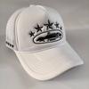 Nuovo Cappellino da Baseball Unisex con Stampa Rete Traspirante Parasole Hip Hop Trucker Cappellino Moda Urbana Sportivo Nero Taglia Unica