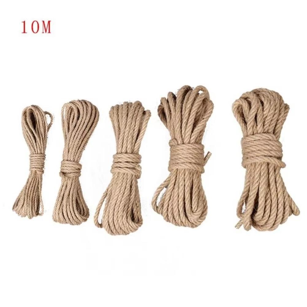 DIY Craft Twine Rope 4mm-12mm Twisted Cord New Natural Jute Rope  Pet Scratching