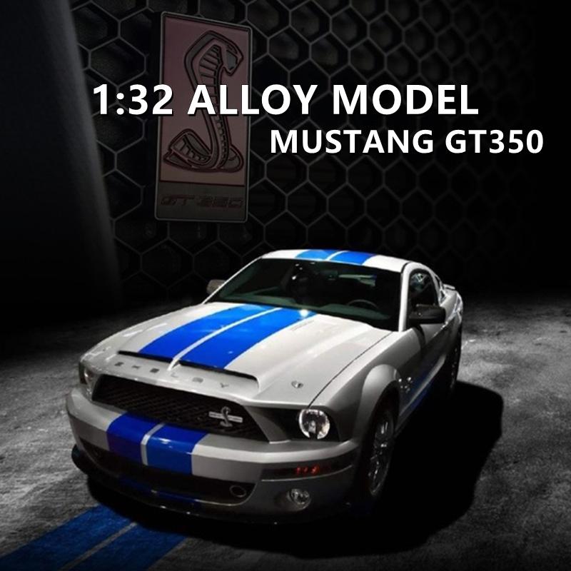 

1:32 Ford Mustang Shelby GT350 Легкосплавна модель спортивного автомобіля Лита під тиском та іграшкові транспортні засоби Металева модель іграшкового автомобіля Симуляційна колекція Подарунок