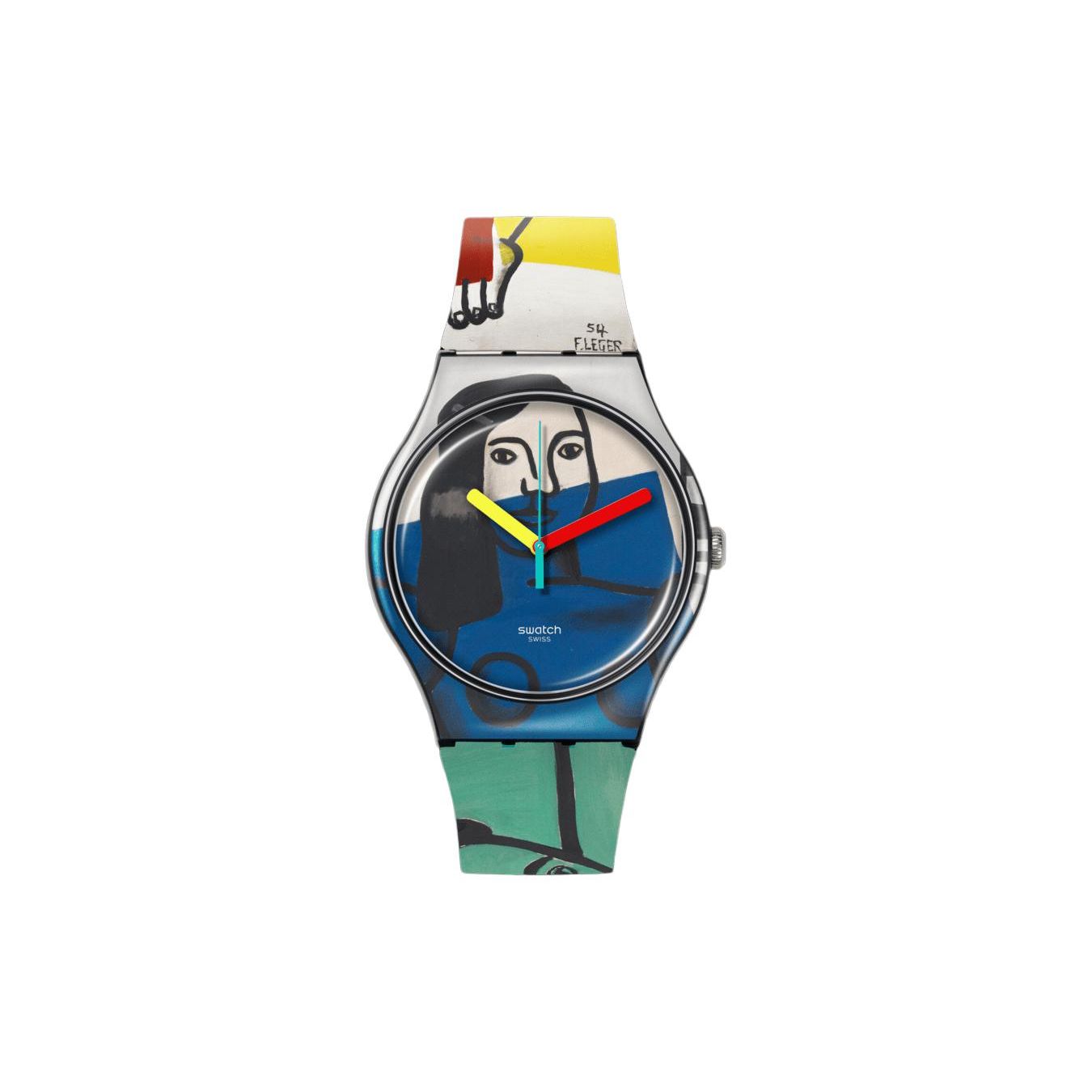 

Swatch Quartz Movement 30M Water Resistant Watch 41Mm Blue Dial Plastic Case Silicone Strap Unisex Watches SUOZ363 Blue Dial