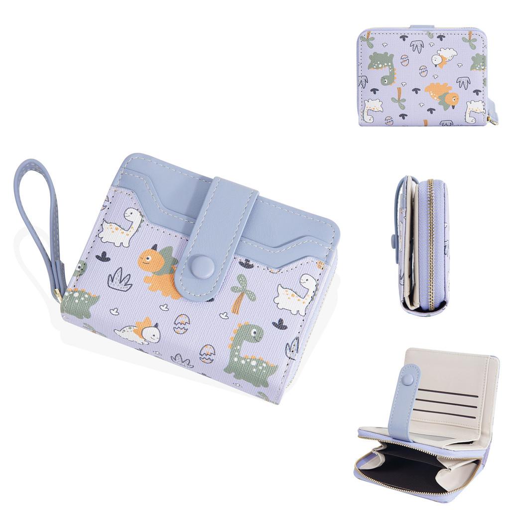 Baellerry Ladies Wallet With Animal Print Pu Material Compact Card Coin Holder For Daily Use