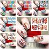 Snowmen Decals Beauty Nail Art Stickers Christmas Decoration Stickers Water Transfer