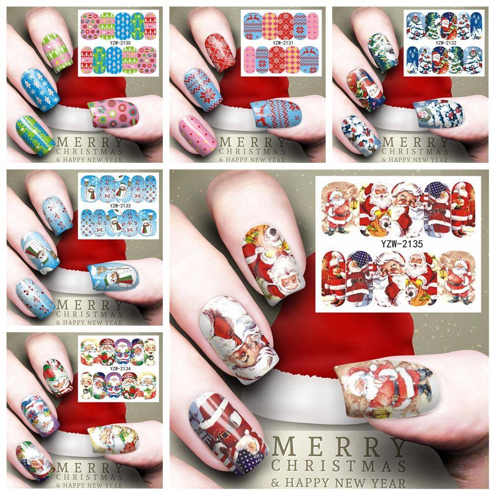 Snowmen Decals Beauty Nail Art Stickers Christmas Decoration Stickers Water Transfer