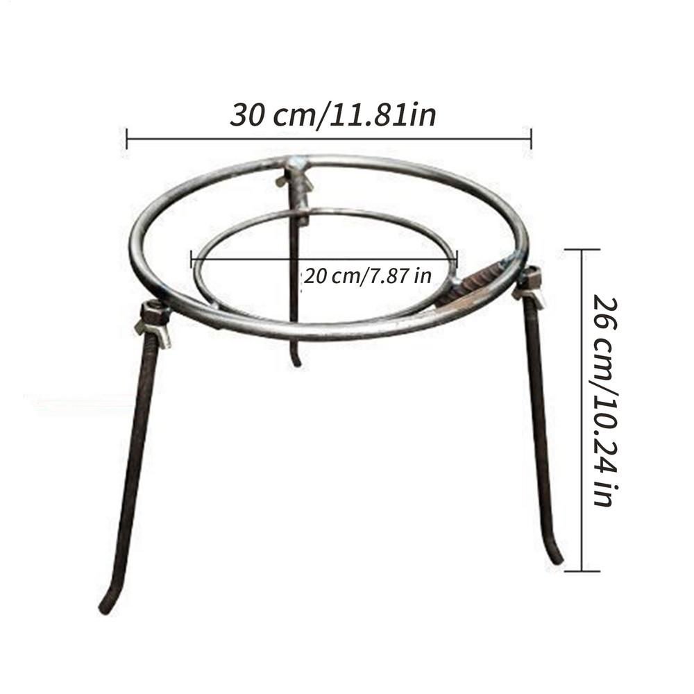 Cooking Tripod Triangle Pans Stand Foldable Portable Triangle Furnace Frame For Survival Travel Camping Fishing Hiking Bonfire