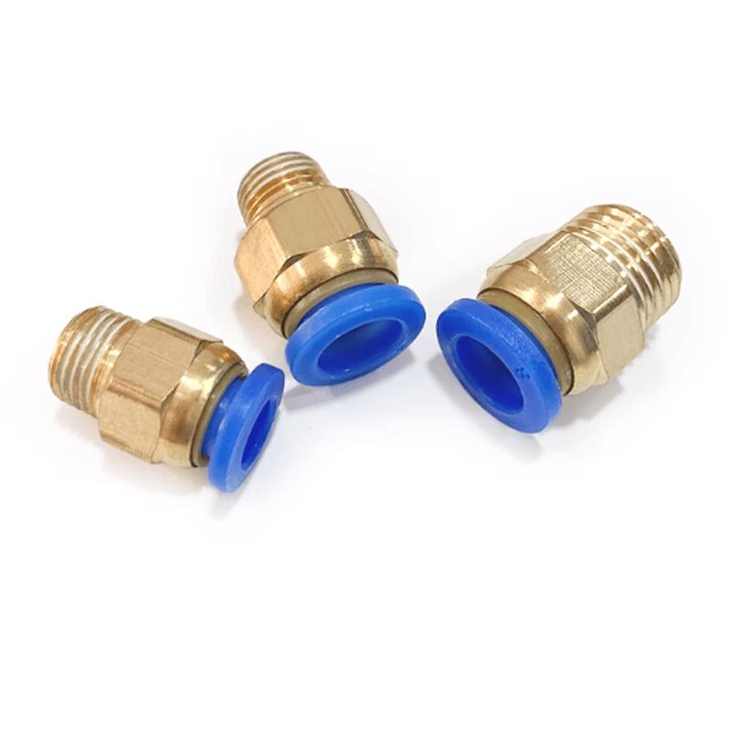 PC10-02 External Thread Straight Air Connector
