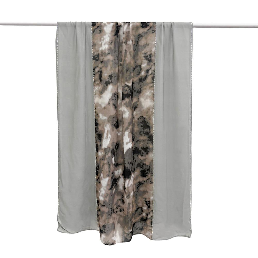 

Elegant Chiffon Shawl With Ink Painting Design And Light Comfort For Yearround Use 03