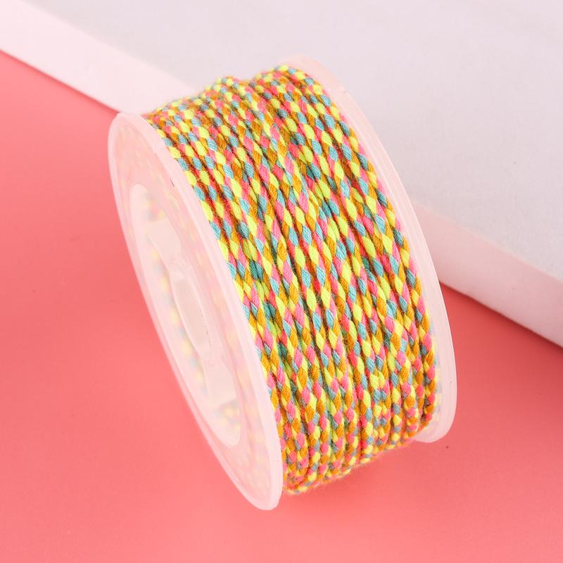 Sigu Sanhua Tibetan-Style Star & Moon Bodhi Cotton Thread - Non-Elastic, Wear-Resistant DIY Weaving Rope