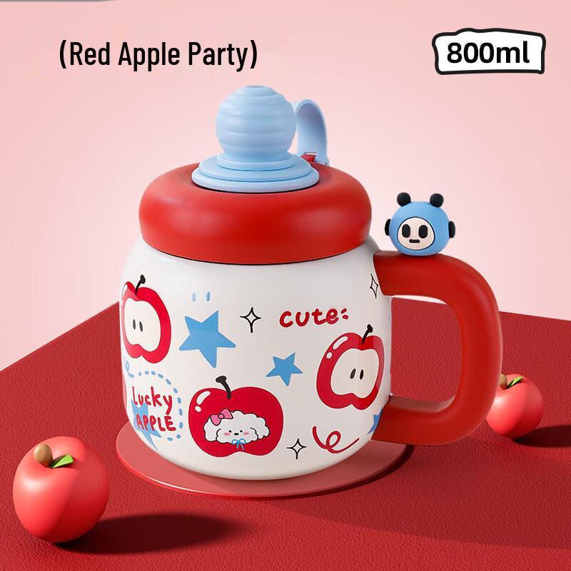 Kids Large Capacity Insulated Straw Water Bottle