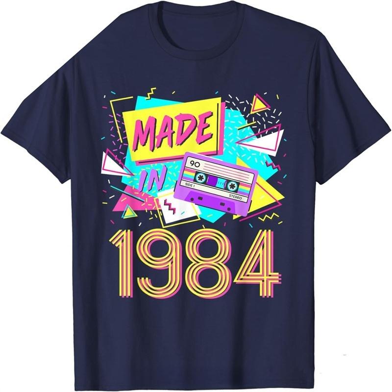 Made In 1984 Years Old Retro Vintage 80s 38th Birthday TShirt Officialwebsite Unisex Mens Clothing Pure Cotton Tshirt