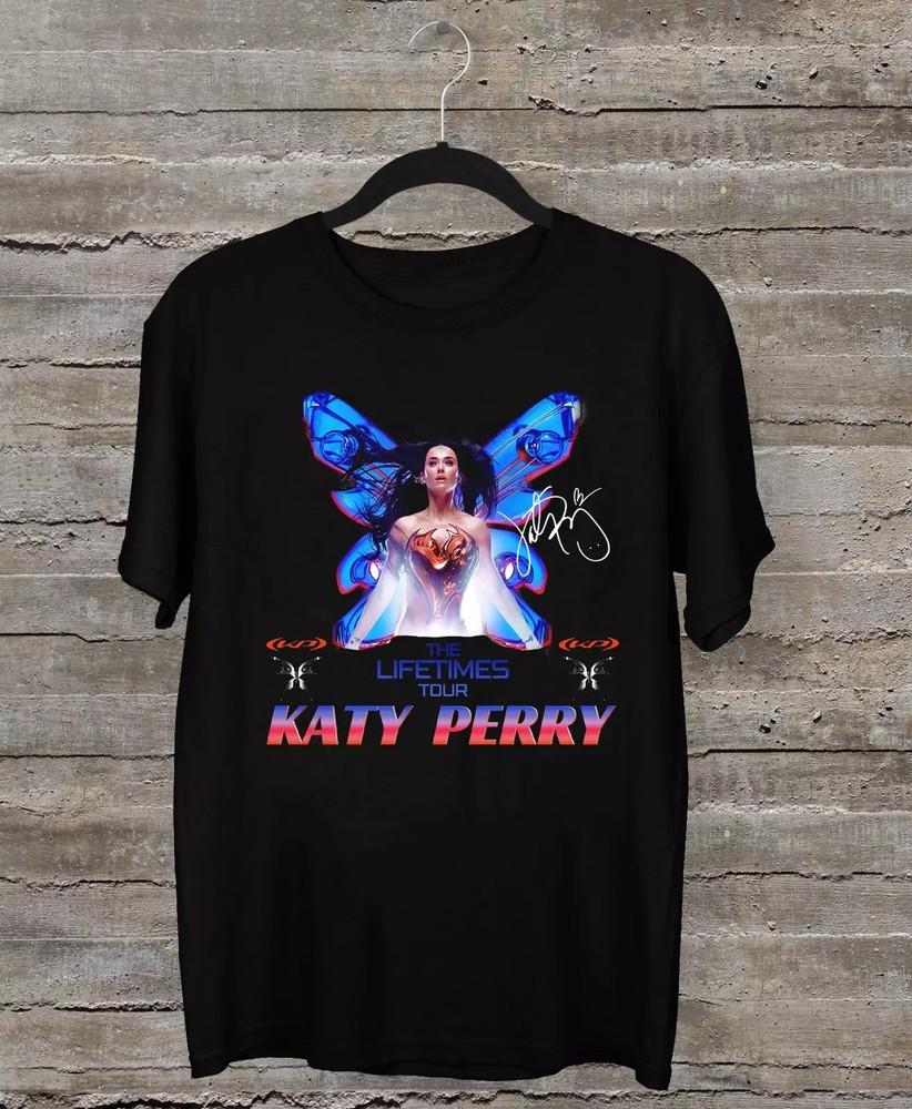 Katy Perry Signature LIFETIMES TOUR Black All Size T-Shirt AL571 Unisex T-Shirt XXL