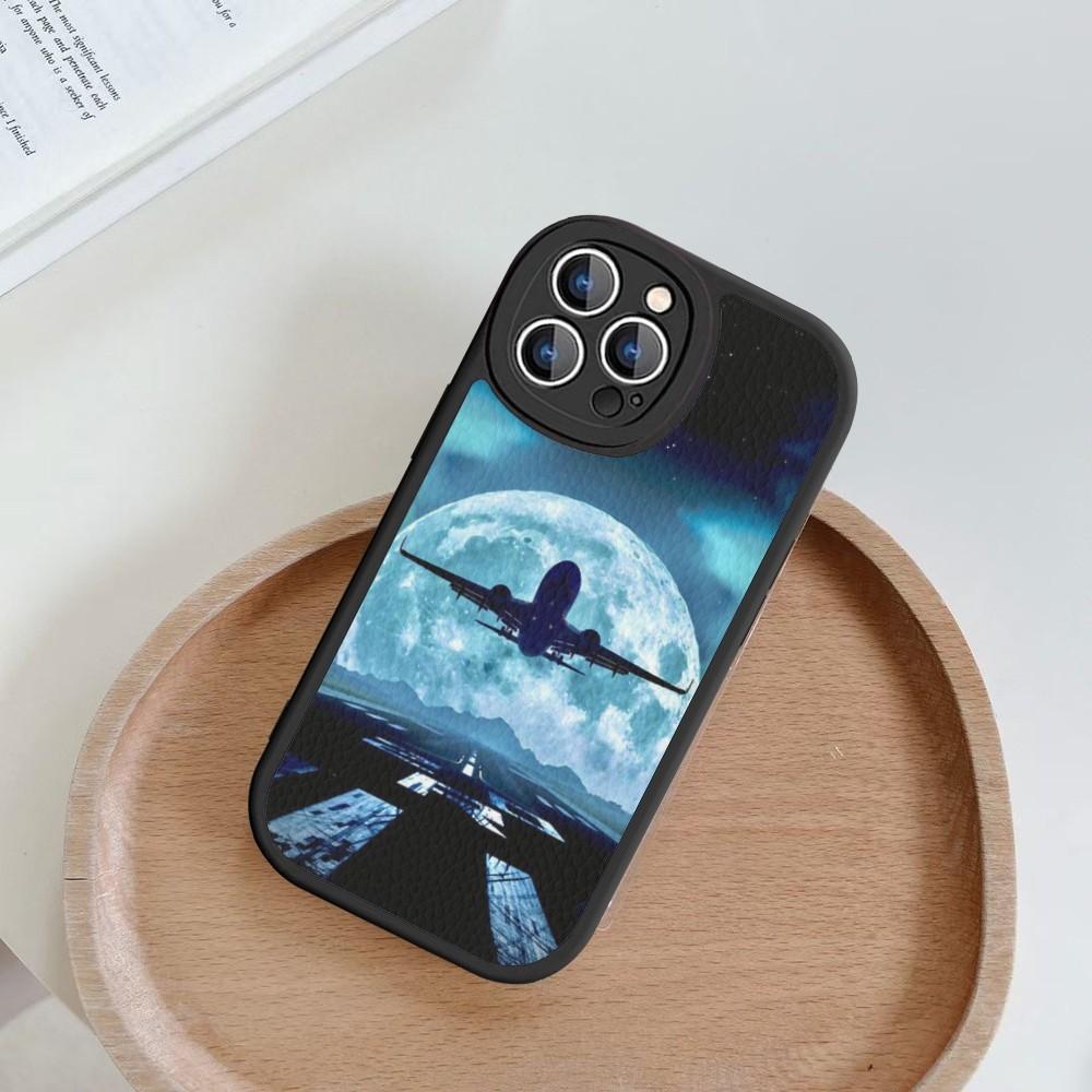Aircraft Airplane Phone Case Hard Leather For iPhone 14 13 12 Mini 11 14 Pro Max Xs X Xr 7 8 Plus Fundas
