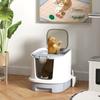 Cat Litter Box with Lid, Scoop, Deodorisation Bags, Top Entry