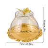 Metal Plate Acrylic Cover Cake Stand Pastry Plate Dessert Plate Dim Sum Dish Fruit Bowl Bread Plates Display Tray Snack Plates