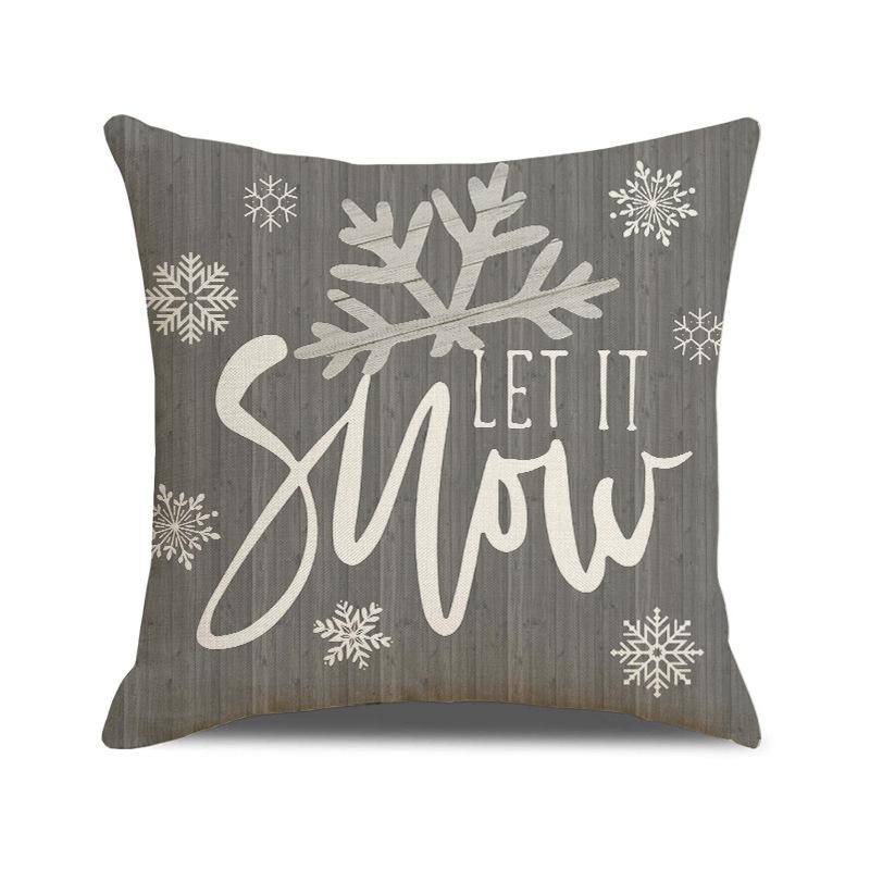 

Новая наволочка для подушки в виде рождественской елки, льняная, с принтом букв, подушка-кушон, для дома, гостиной, дивана 45X45cm (pillowcase only)