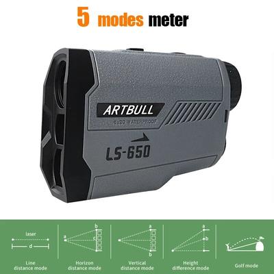 1000m Laser-Entfernungsmesser Jagd Outdoor 650m Golf-Entfernungsmesser-Teleskop mit Flag-Lock-Neigungsanpassungs-Entfernungsmesser